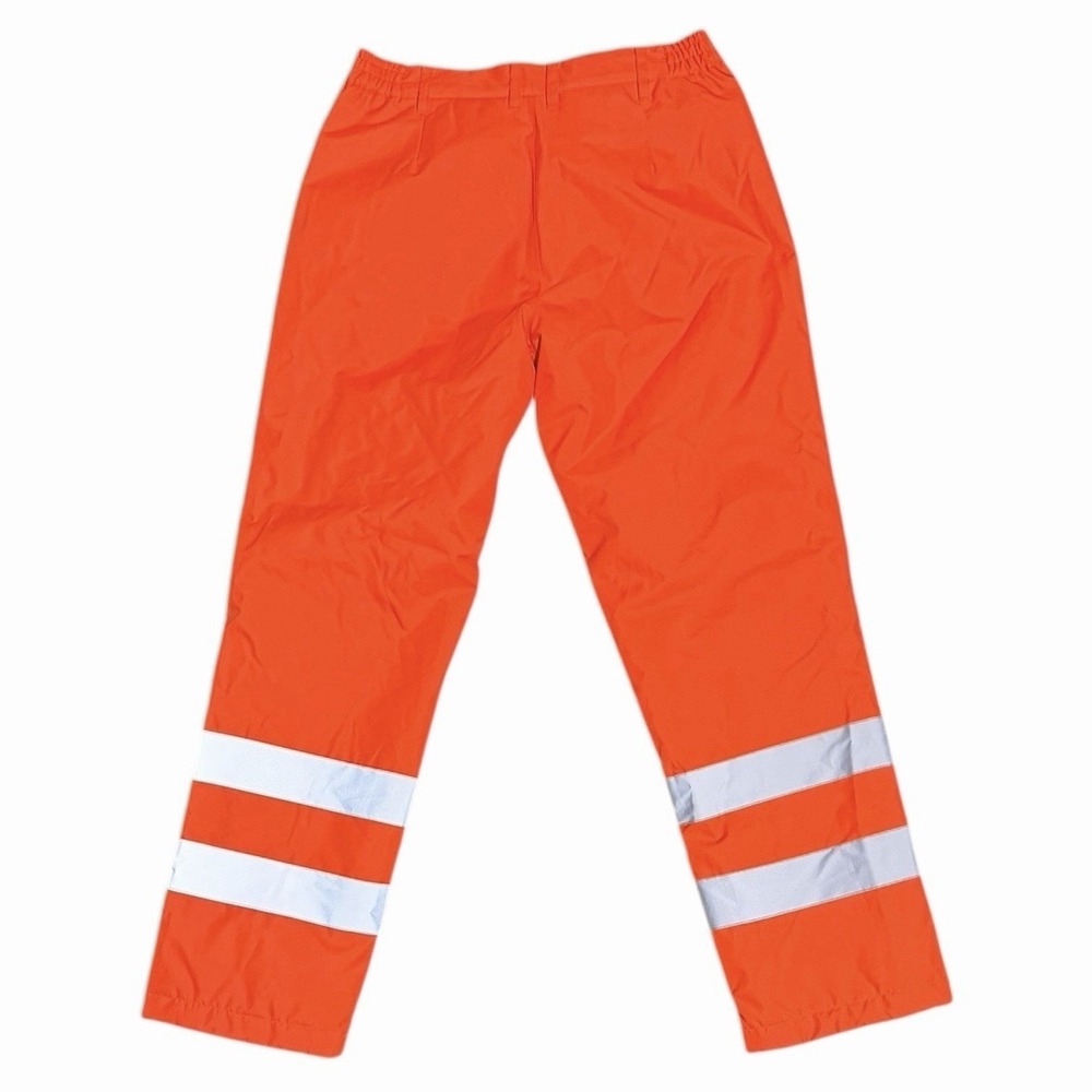 Safety‎ Work Pants Fluorescent Orange Hawke & Co Class 2 high visibility Lined M - Picture 2 of 9